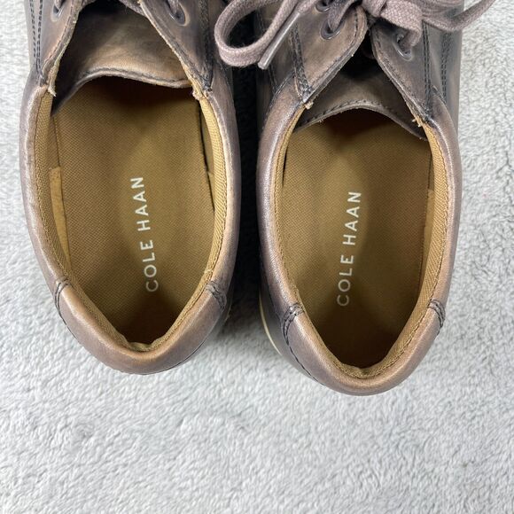 Cole Haan Vartan Sport Mens Sneakers US 8.5 M Gray Leather Casual Shoes C21802 - Picture 10 of 11